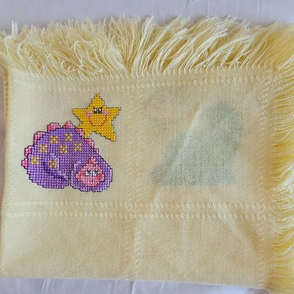 Vintage Baby Afghan 23x40